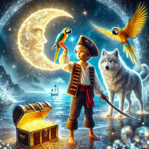 The Pirate and the Lost Treasure of the Moon