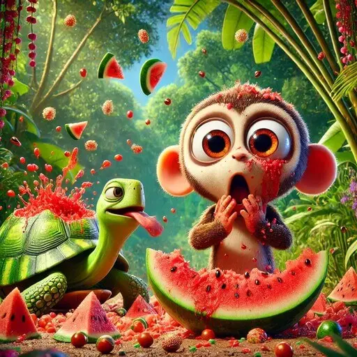 The Monkey and the Watermelon